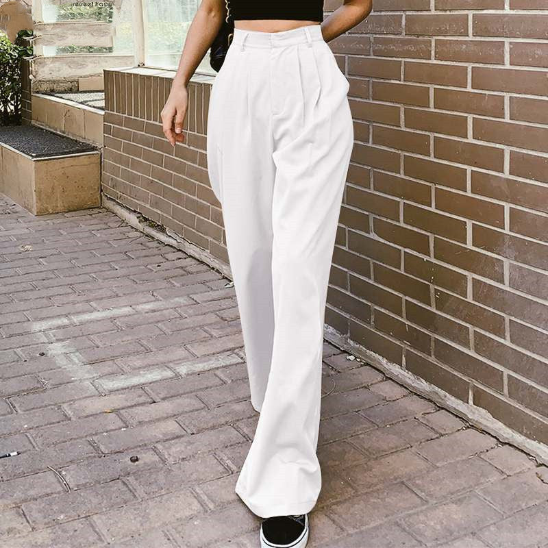 Women's Wide Leg Pants Long Pantalon Female