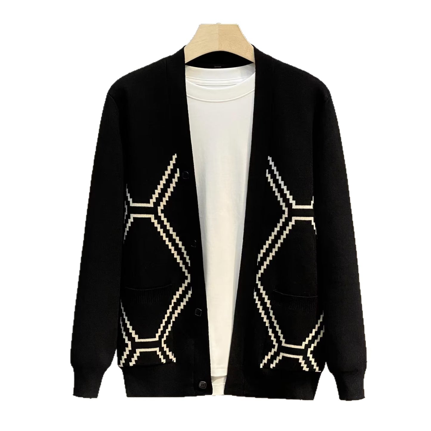 Men's Coat Light Luxury British Slim Sweater